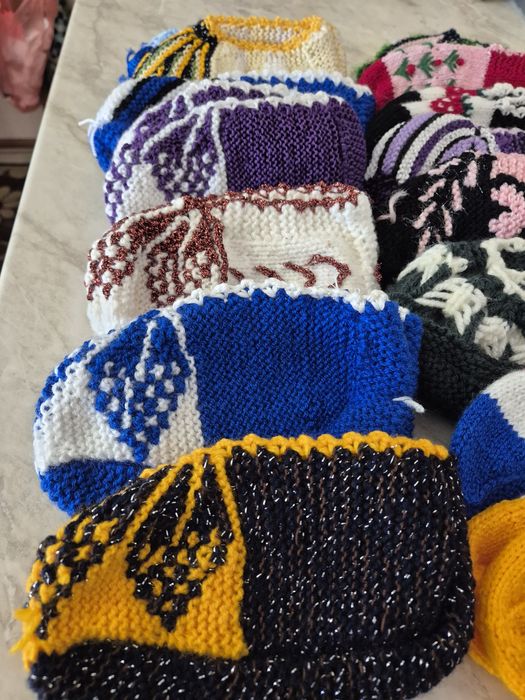 Ръчно плетени дамски терлици