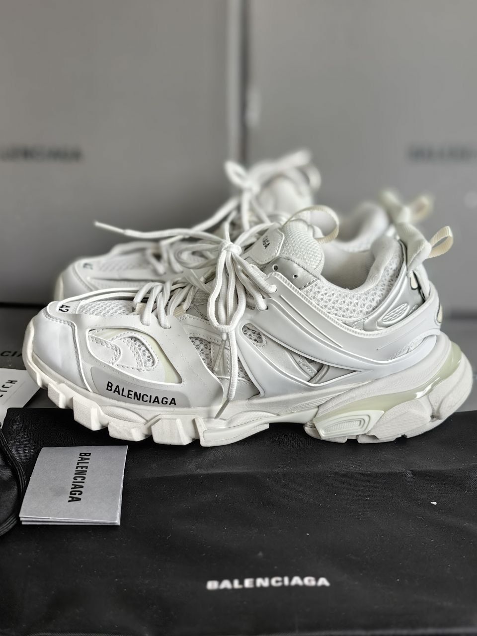 Кецове BALENCIAGA Track white бели обувки