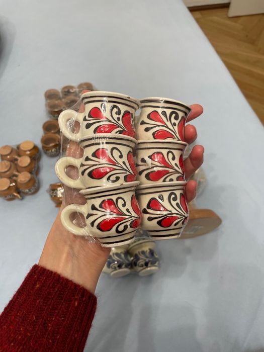 Căniță ceașcă de țuică tradițională, ceramică - 50 buc x 6 lei bucata
