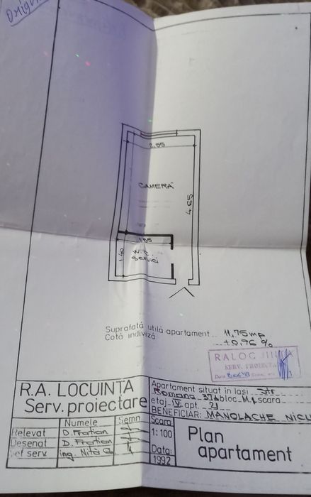Iasi Cantemir  1 camera 11000 euro