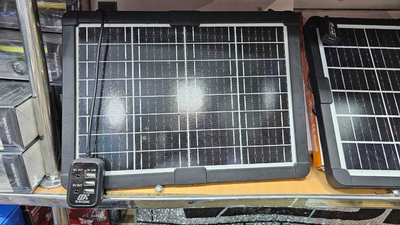 Солнечная панель 16W | Зарядка 5V/9V/16V | USB выходы | Quyosh panel