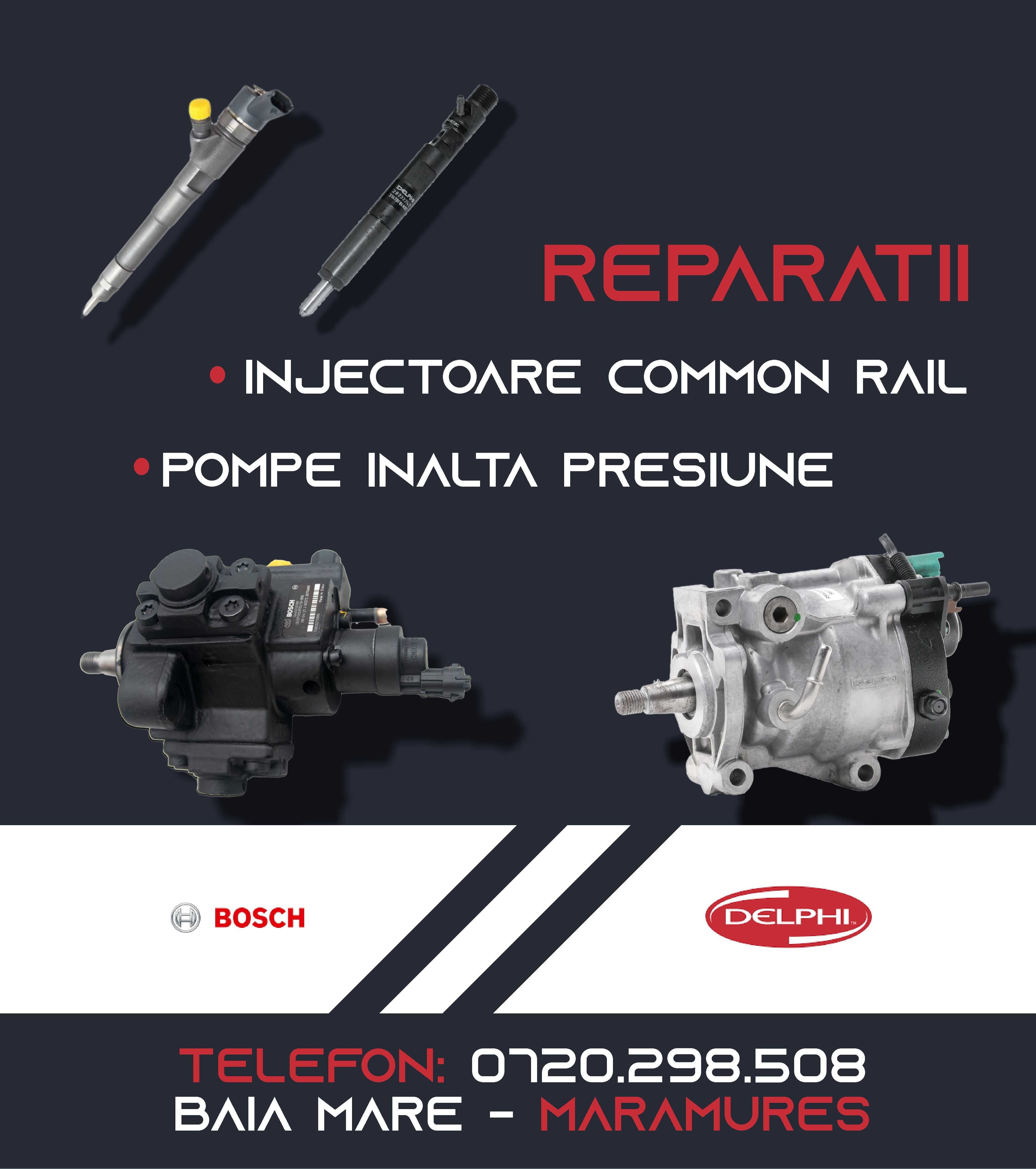 Reparam pompe de injectie si injectoare DELPHI, BOSCH, etc.