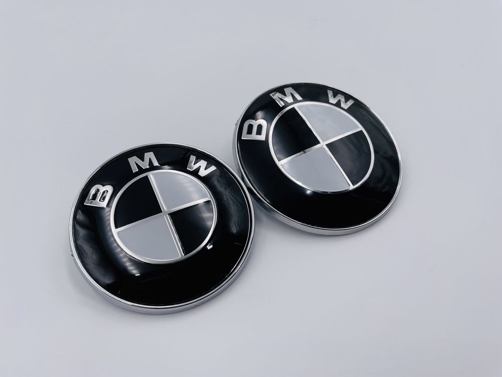 Set Embleme BMW fata/spate negru