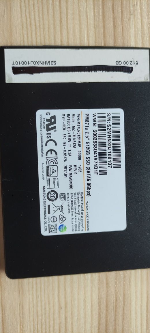 Ssd-uri sata samsung/micron 512gb