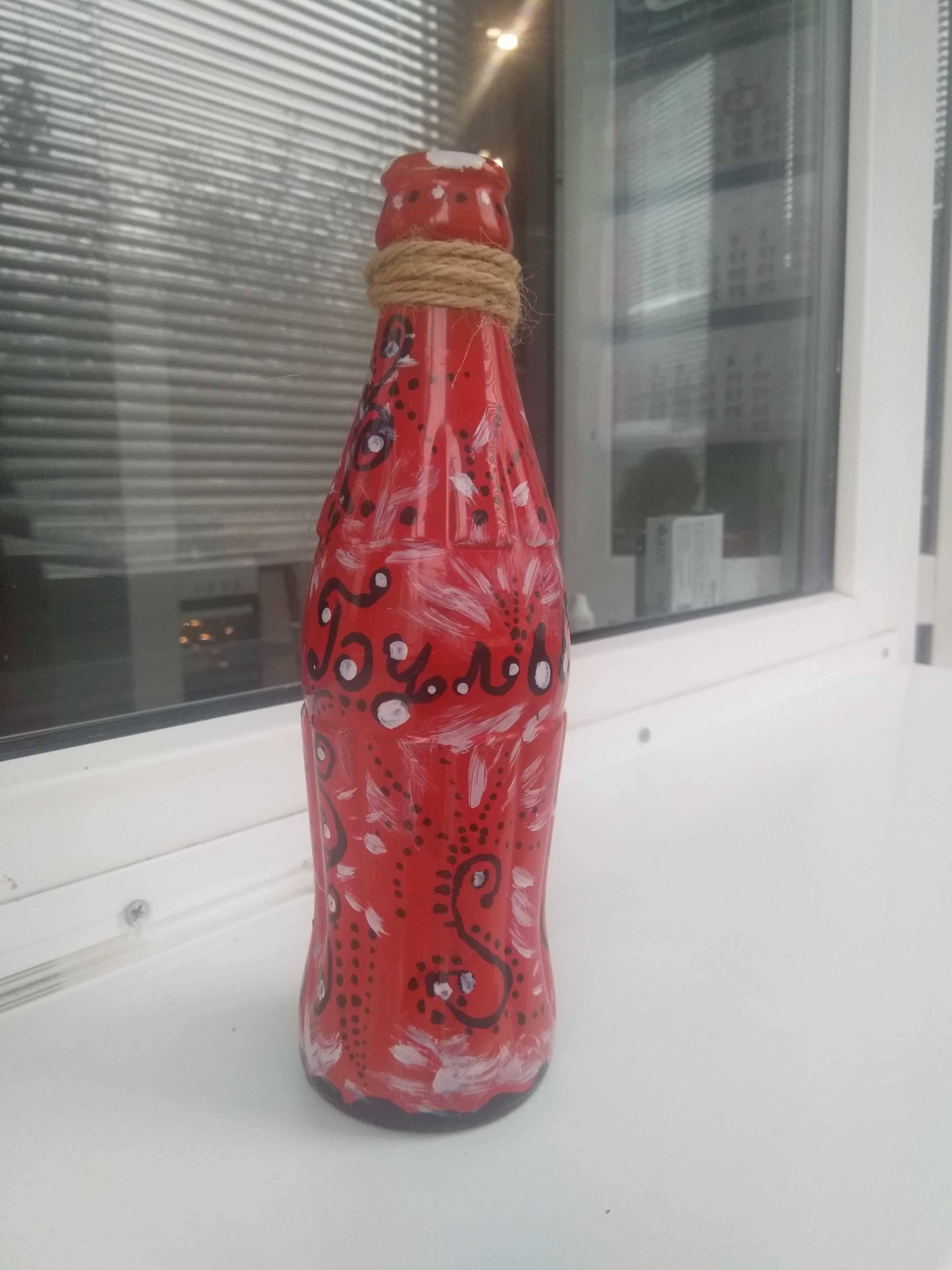 Стара бутилка от Кока кола/декупаж