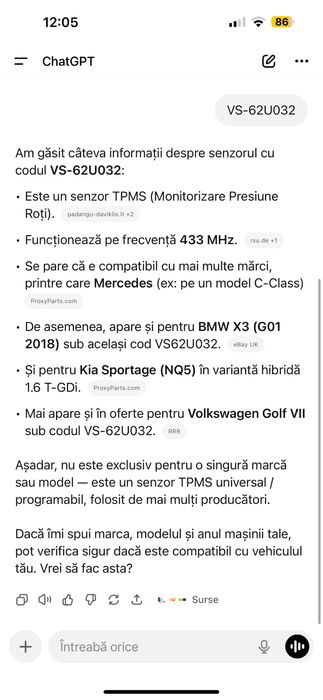 Senzori presiune roti