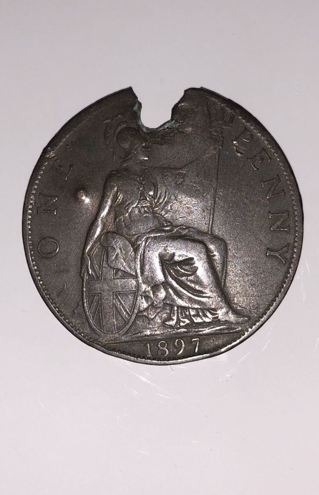 Moneda Victoria One Penny 1897