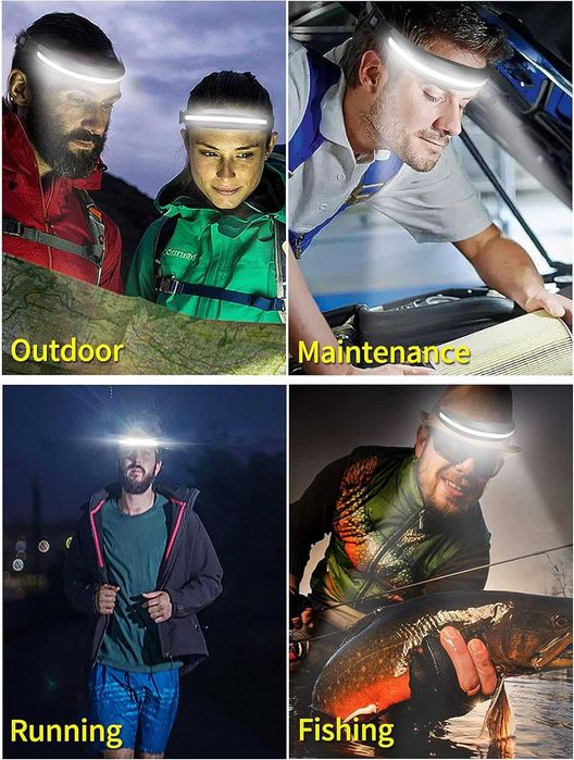 DARKBEAM LED челник с USB-C и 230° широк лъч светлина