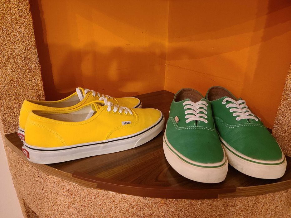 Pantofi (sneakers) Vans Classic Skateboard TB9C Galben + Verde