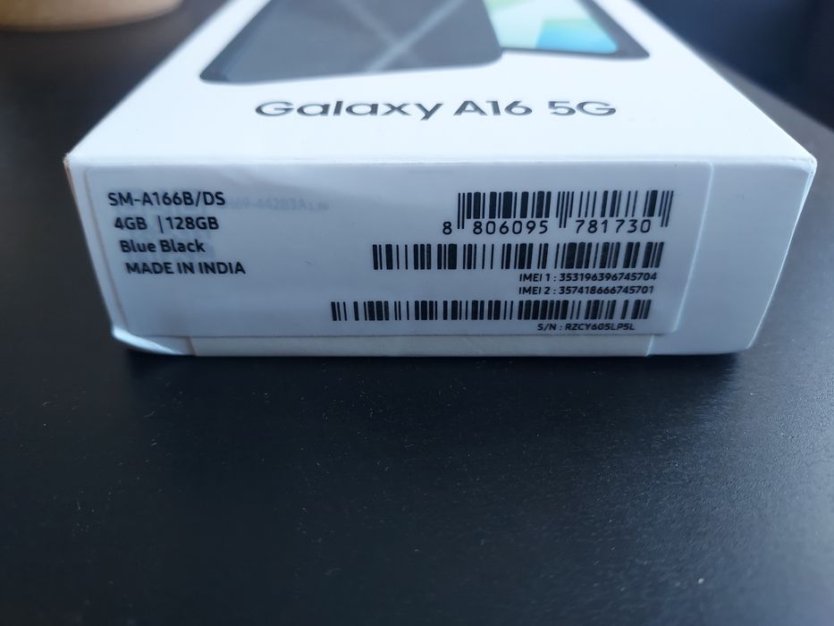Смартфон Samsung Galaxy A16, 4GB RAM, 128GB, 5G, Awesome Graphite
