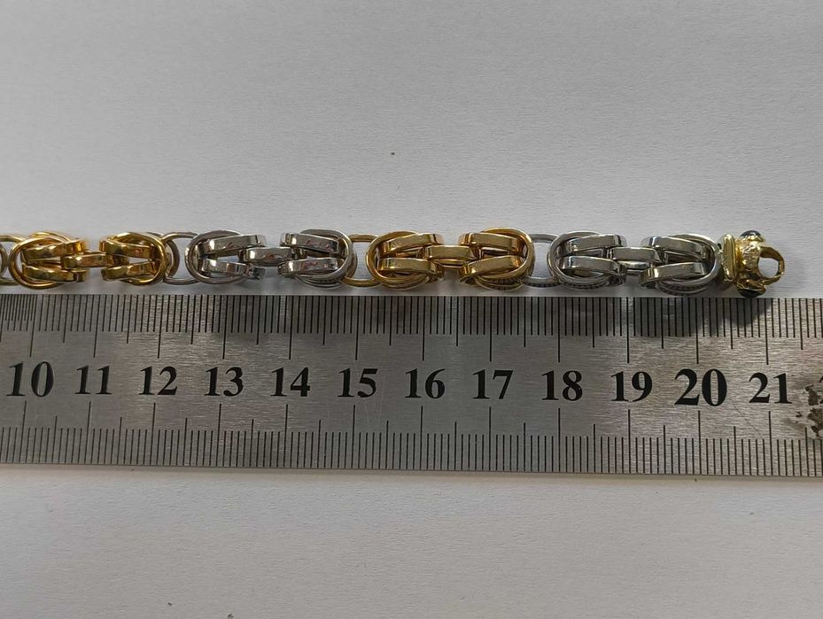 ***УНИКАТ*** Златна гривна със САПФИРИ - 21.12 гр.