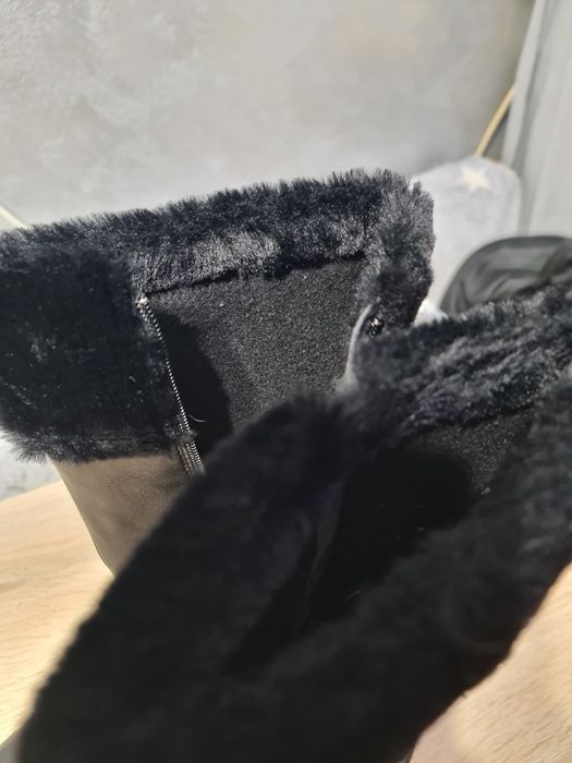 Cizme piele cu blana