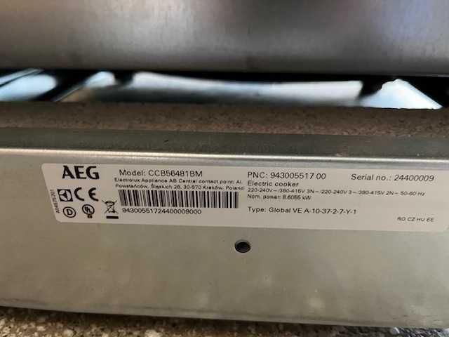 Готварска печка AEG CCB56481BM втора употреба
