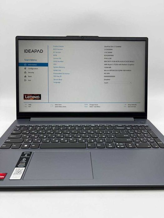 Lenovo IdeaPad Slim 3 15AMN8 AMD Ryzen 5 7520U with Radeon Graphics