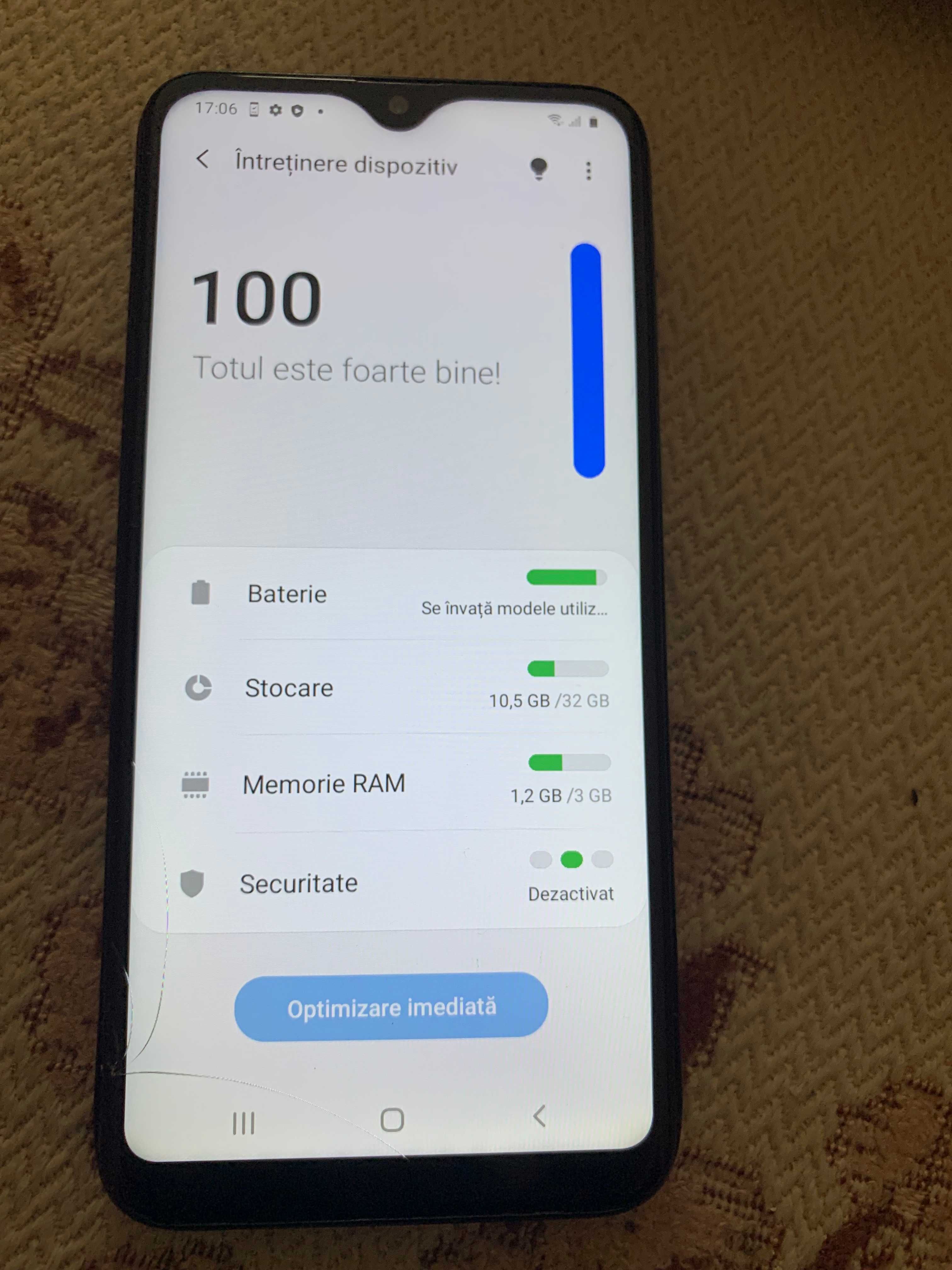 samsung A 20e fisura sticla 150 lei