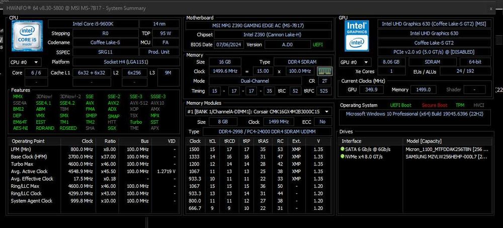 PC i5 9600K ,16GB RAM ,500 SSD,Noctua