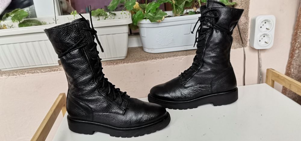 Дамски ботуши от естествена кожа 39 н.