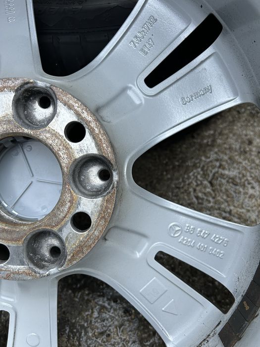 5х112 17 ски оргинални  за mercedes със зимни гуми