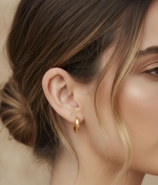 Стоманени халки обеци