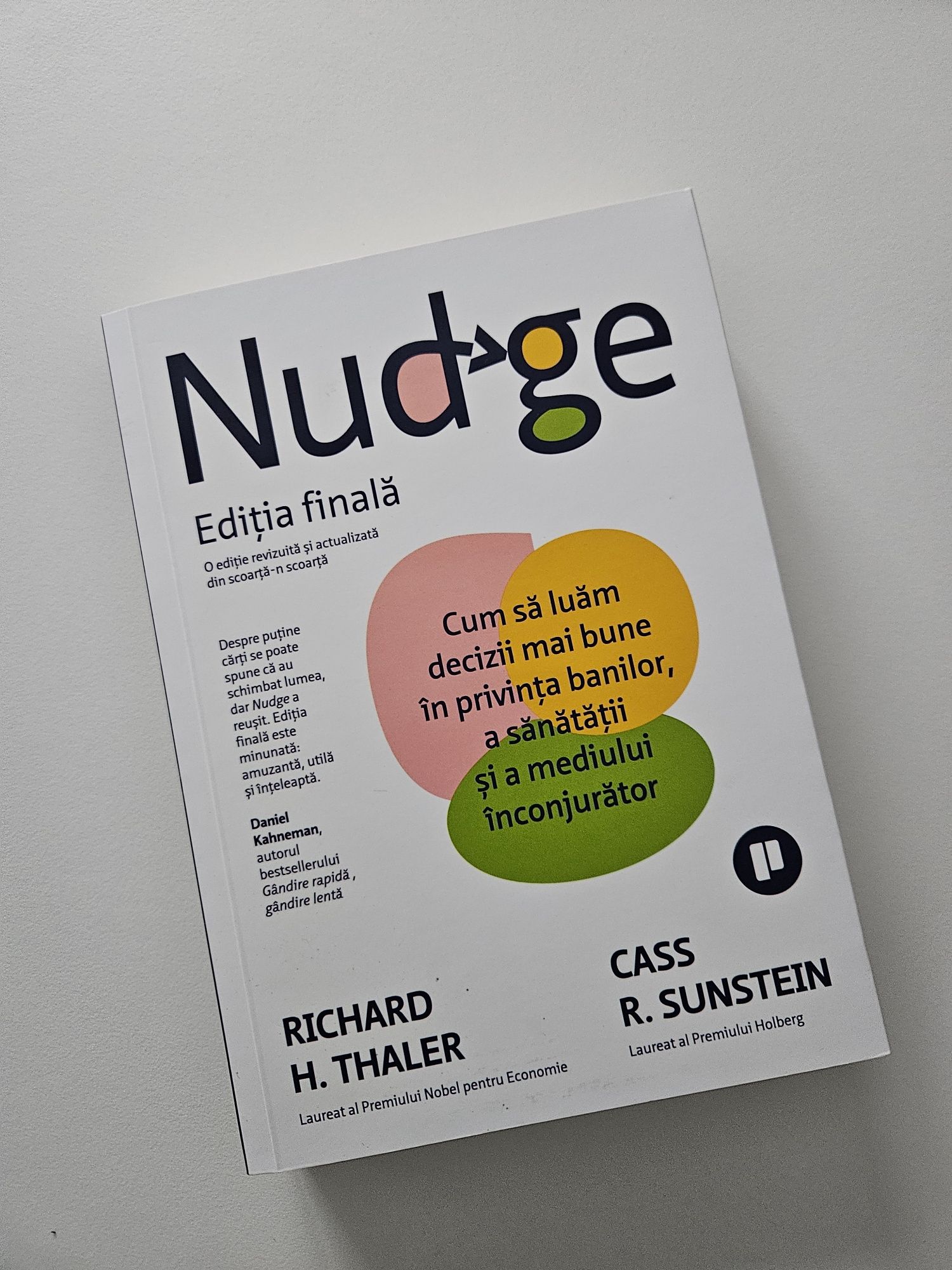 Carte Nudge - Thaler & Sunstein, editia finală ca noua