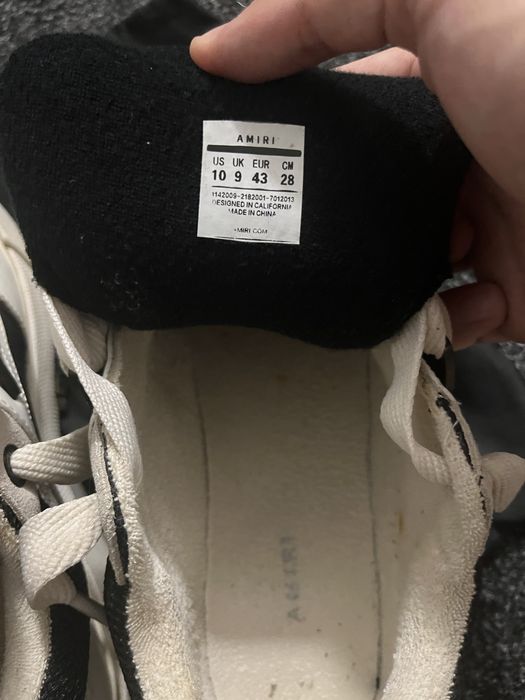 Amiri Ma1 negru cu alb