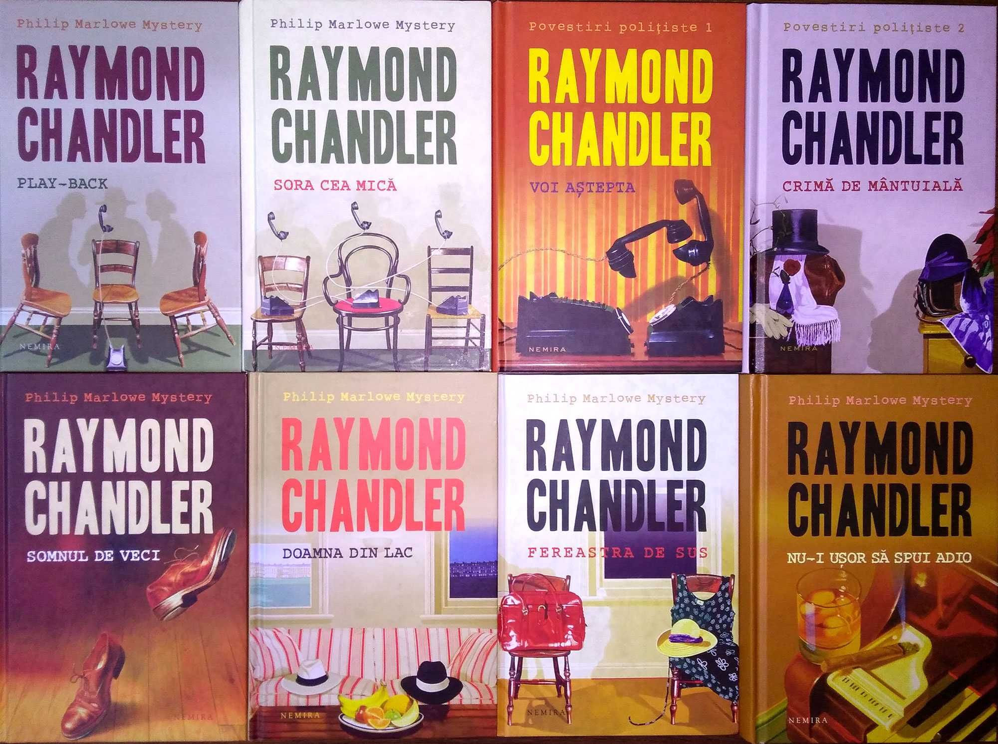 Pachet 8 volume polițiste de RAYMOND CHANDLER (colecție de autor)