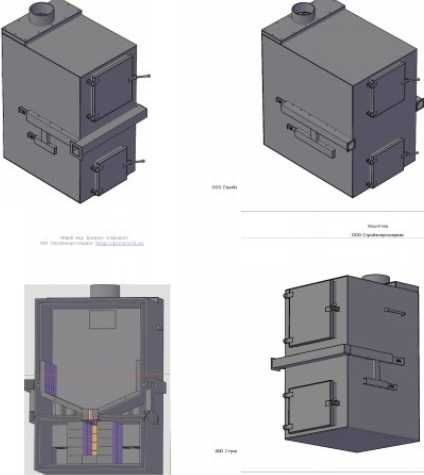 Чертежи пиролизных котлов 15-100 кВт сделай сам