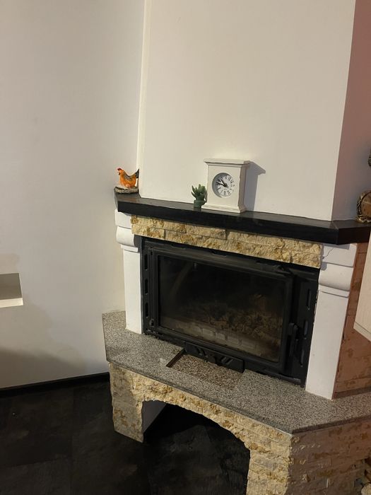 Semineu lemne cu focar fonta