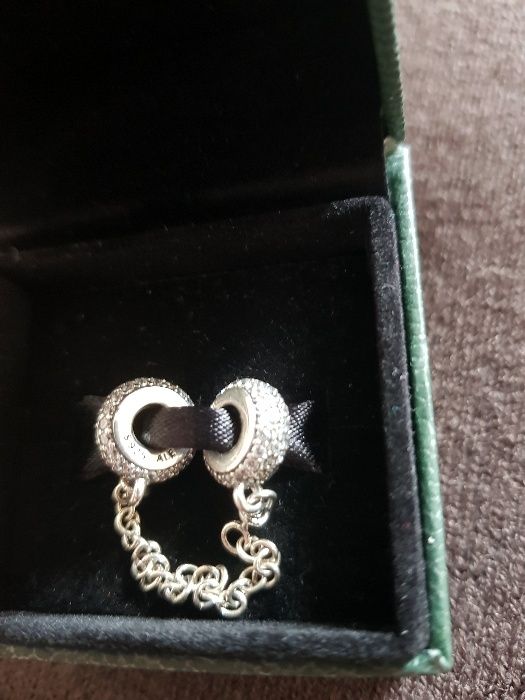 Lant de siguranta Bratara PANDORA Argint 925 "Inspiratie Pave"