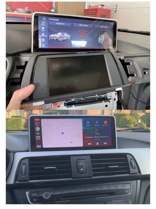 ANDREAM Ecran mare BMW seria 1, 3, 4 cu touchscreen, CarPlay și AA