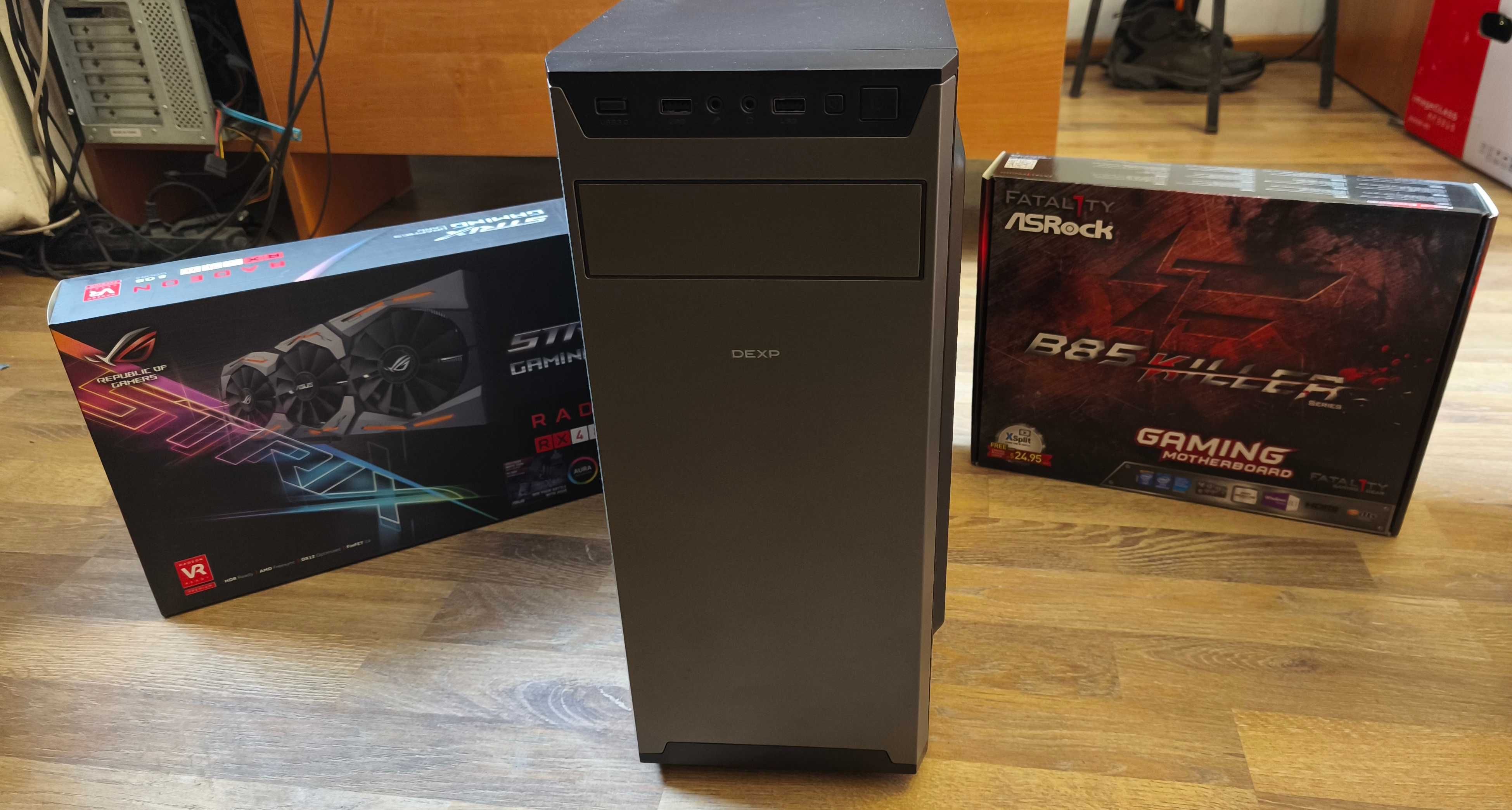 Компьютер core i3, 8 ОЗУ/240 SSD, (за доп. плату с видеокартой RX 480)