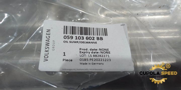Baie ulei 059103602BB Produs Nou OE Audi A6 4G/C7 [2010 - 2014]