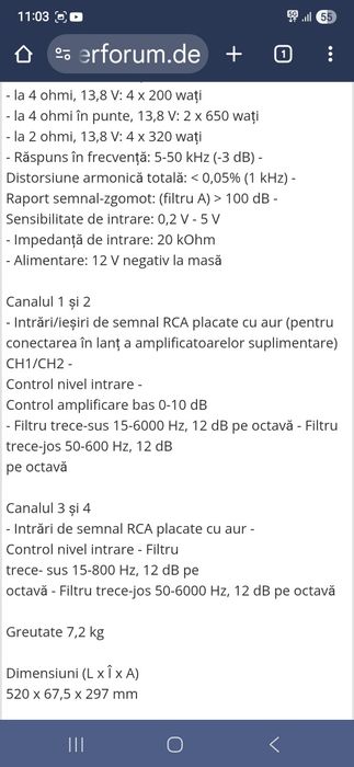 450 lei Amplificator Phase Evolution RS4 alpine kicker hifonics