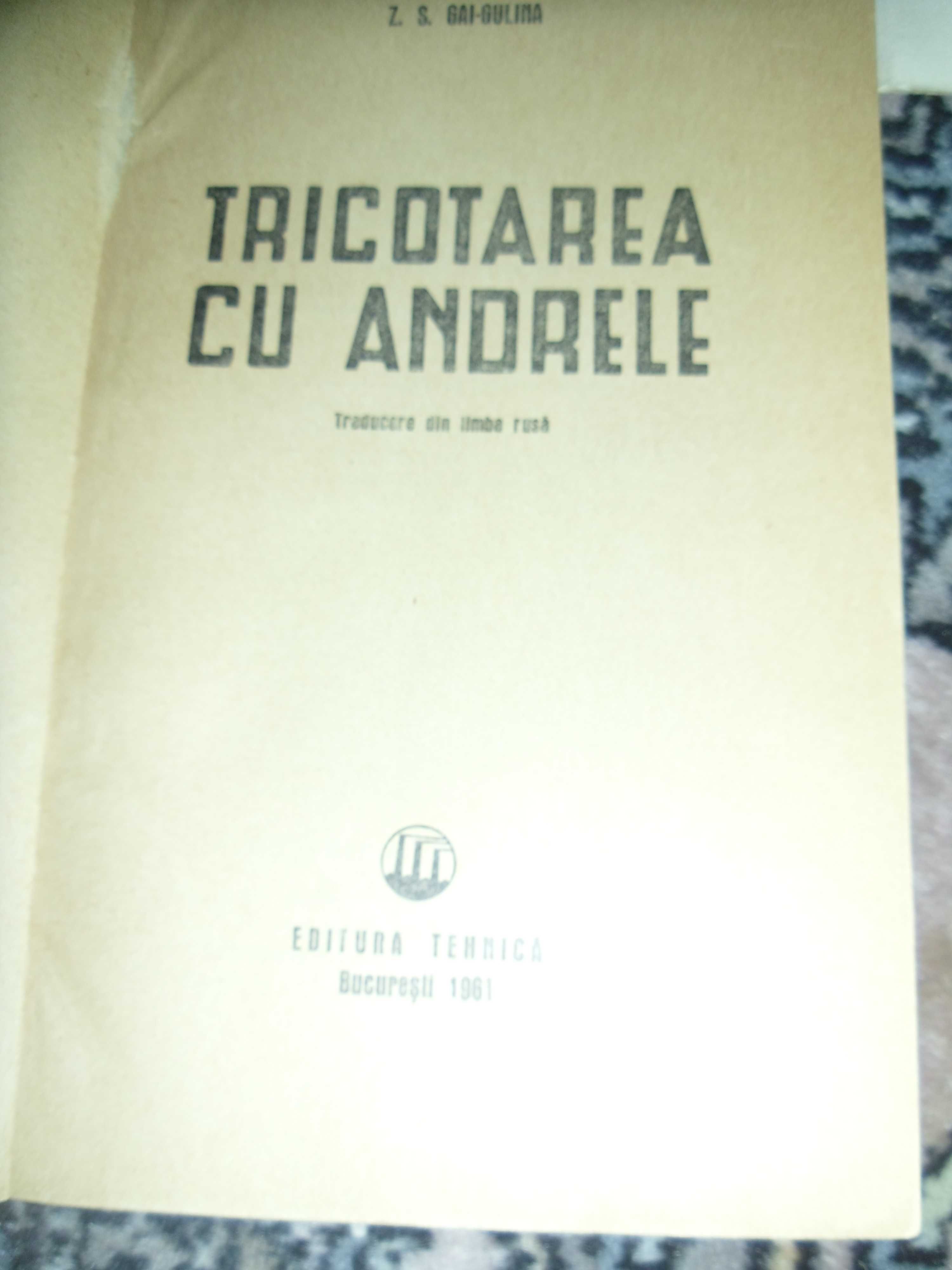 Tricotaje cu andrele si tricotaje de mana ed f vechi