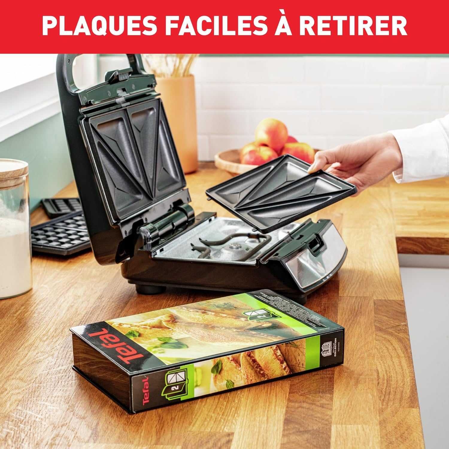 Tefal уред за гофрети и сандвичи, 2 комплекта плочи, Snack SW852D12
