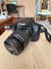 Фотоапарат Canon 1300D плюс 3 обектива и много аксесоари