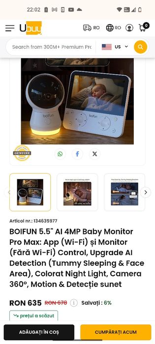 Baby monitor boifun noua!