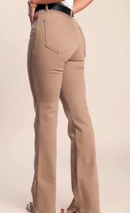 Blugi evazați Fenzy - camel