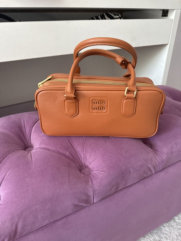 Сумка miu miu коричневая