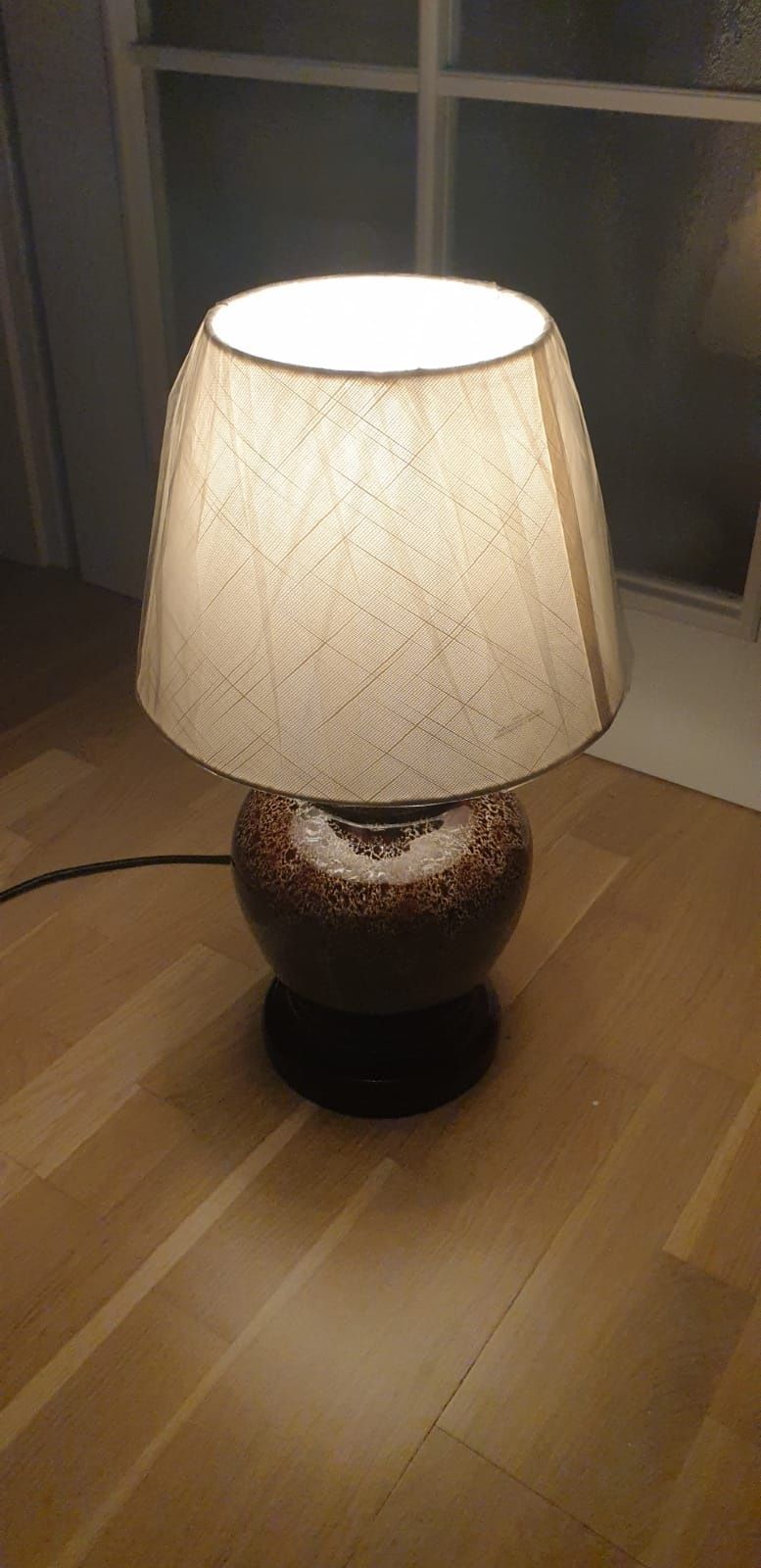 Lampa veioza vintage colectie ceramica Germania Fat Lava 1960