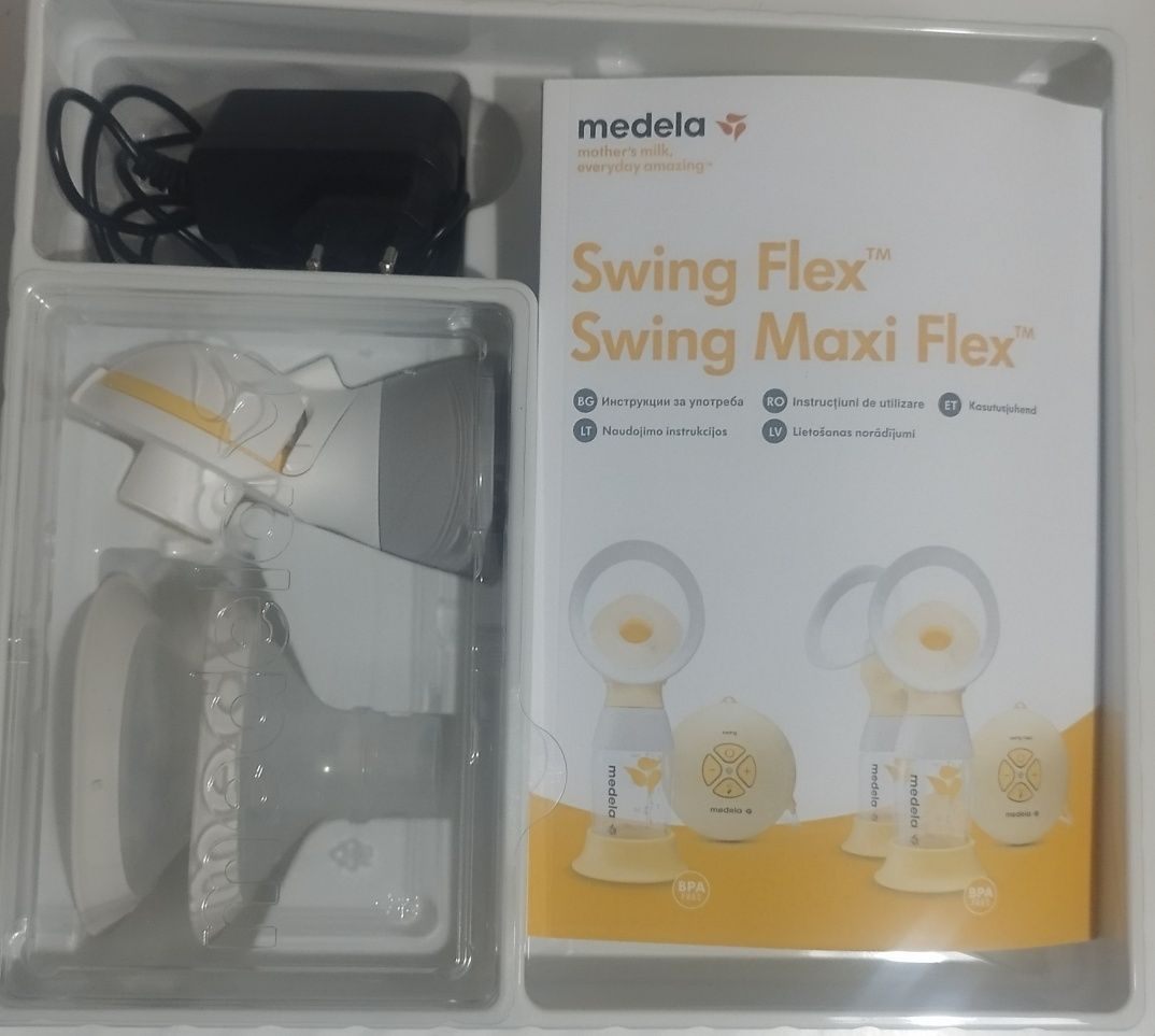 MEDELA Единична двуфазна електрическа помпа за кърма Swing Flex