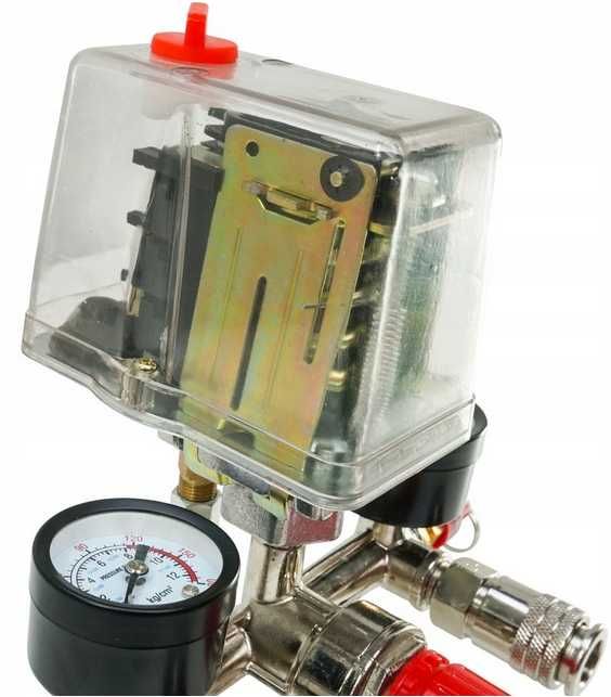 Presostat 380V trifazic regulator presiune manometru (V81209)