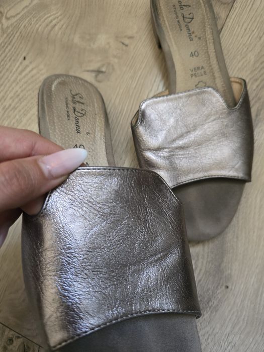 Papuci din piele Benvenuti nr 40