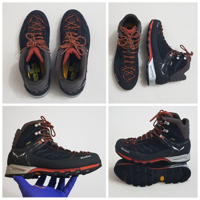 Bocanci Salewa Mountain Trainer Mid GTX Noi, ghete all season Gore Tex