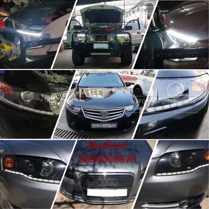 Дневни светлини LED лента динамичен мигач