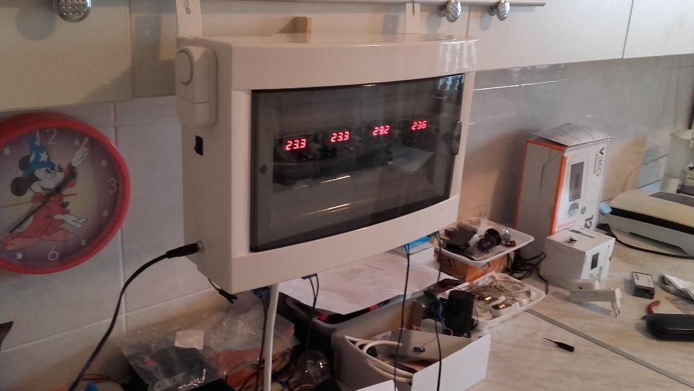 Avertizor sonor si supraveghere temperatura centrala pe lemne