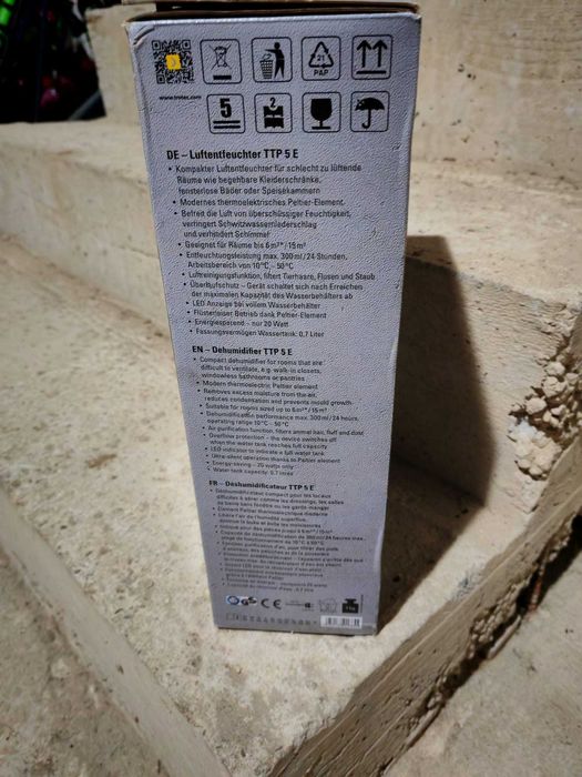 Vând dezumidificator Trotec TTP 5 E - 6mp