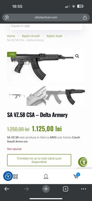 Replica airsoft sa vz 58