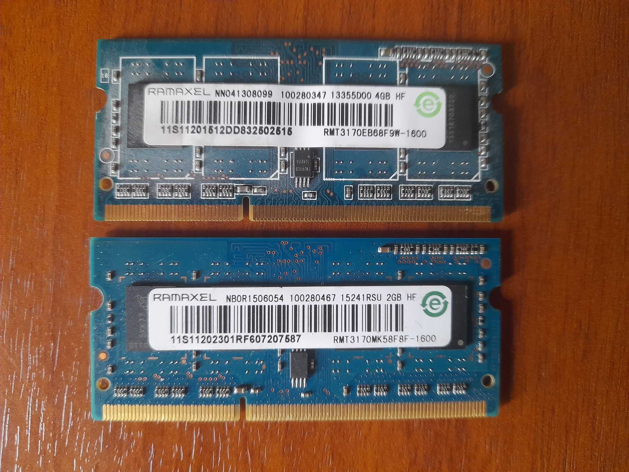 DDR3L  4GB + 2GB для ноутбука