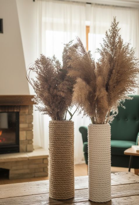 Ръчно изработени вази за сухи цветя